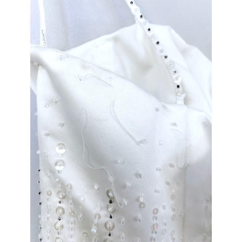 Mori Lee PURE WHITE Wedding Gown 7/8 Princess Tulle Sequins Make Baby Girl Dress - Picture 10 of 10